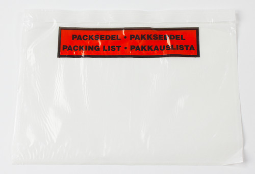 Packinglistenvelope C5 print 225x165mm