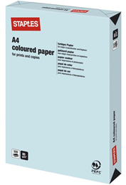 Kulørt papir A4 80g Azurblå5