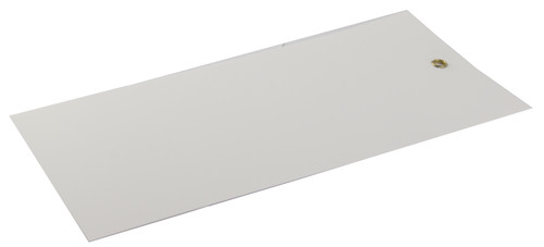 Merkelapp plast 220x105mm m/metallmalje