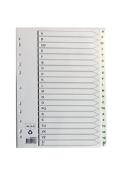Register plast A4 A-Ö hvid