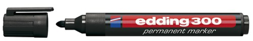 Marker EDDING 300 rund spids sort