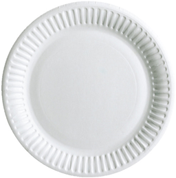 Flad paptallerken 18cm