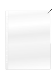Signallomme A4 0.13 transp.kant