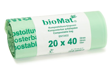 Biomat-pussi 520*630mm, 18µ, 40L