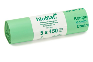 Biomat-säkki 750*1150mm, 40µ, 150L