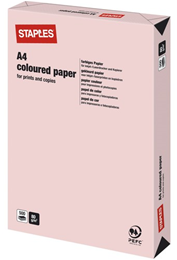 Kulørt papir A4 80g Lysrosa