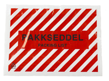 Packsedelskuvert C6 Zebra