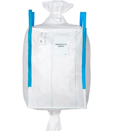 Clean Big Bag, staubdicht, Ein- u. Auslaufstutzen, 91 x 91 x 125 cm