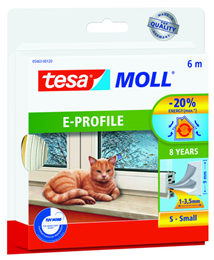 E-Profil tesa 5463 9mmx6m vit