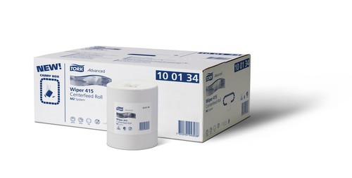 Papirhåndklædeark Tork advanced 415 centrummatad m2