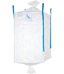 Formstabiler Big Bag 110x110x180cm, Ein- u. Auslaufstutzen, bis 1250 kg