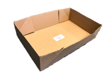 Kødkasse 588x375x146mm bund 20kg brun