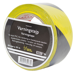Varningstejp nr 94 gul/svart