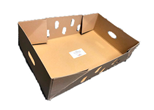 Kødkasse 570x365x150mm bund 20kg brun