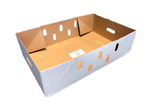 Kødkasse 570x365x150mm låg 20kg hvid