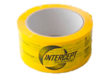 Intercept tape 50mmx66m gul, 6 språk