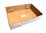Kødkasse 596x375x146mm låg 20kg hvid